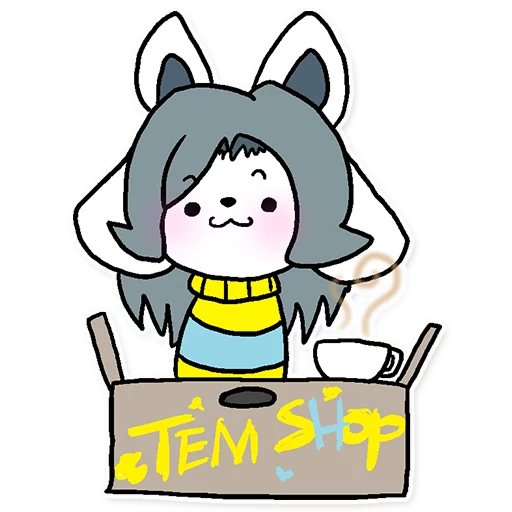 Telegram stickers Temmie
